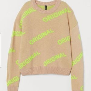 NWT HM ORIGINAL JACQUARD KNIT JUMPER SWEATER